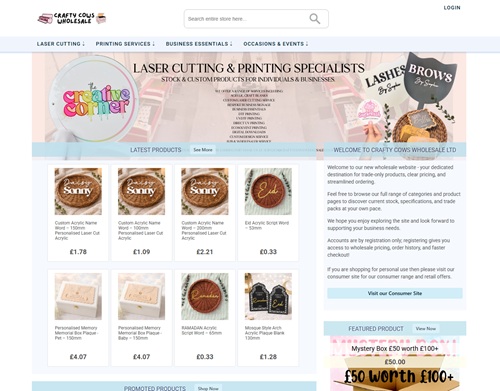 Visit Crafty+Cows+Wholesale+B2B